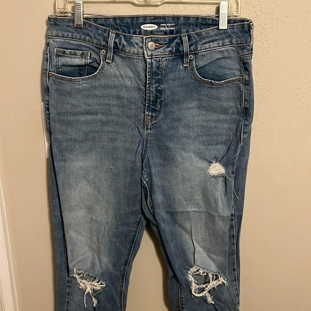 Old Navy Power Straight High Rise Jeans
